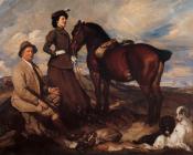 乔治 兰伯特 : Miss Alison Preston and John Proctor on Mearbeck Moor